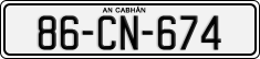 License plate of Ireland, Regular plates