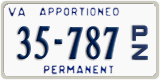 Virginia, Apportioned Tractor  (12-345 P/A)