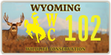 Wyoming, Specialty plates (1234)