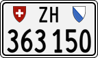 License plate of Switzerland, Cars