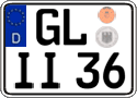 German license plate, Regular plates