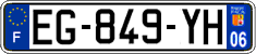 French license plate, SIV (ordinary)