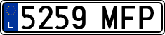 License plates of Spain, Ordinary (2000)