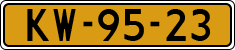 License plate of the Netherlands, Military