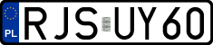 License plates of Poland, Regular car plates
