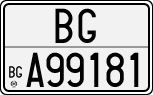 License plate of Italy, Cars (1927 year series)