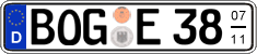 German license plate, Seasonal plates