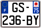 French license plate, SIV (ordinary)