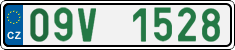 License plate of the Czech Republic, Oldtimers (2001)