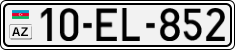 License plate of Azerbaijan, Cars