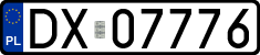 License plates of Poland, Regular car plates