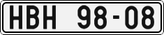 License plate of the Czech Republic, Cars (1960)