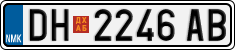 License plate of North Macedonia, Regular plates (2012)