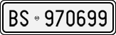 License plate of Italy, Cars (1927 year series)