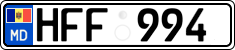 License plate of Moldova, Cars (2015)