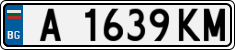 License plate of Bulgaria, Cars