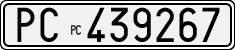 License plate of Italy, Cars (1927 year series)