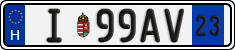 license plates of Hungary, Temporary (2022)