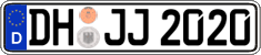 German license plate, Regular plates