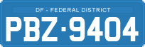 License plate of Brazil, Diplomatic (1990)