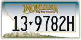 Montana, 1-12345A / 10-1234A