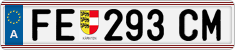 License plate of Austria, Regular plates