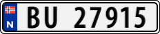 License plate of Norway, Cars