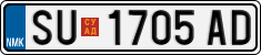 License plate of North Macedonia, Regular plates (2012)