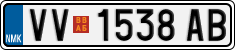 License plate of North Macedonia, Regular plates (2012)