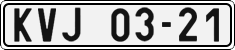 License plate of the Czech Republic, Cars (1960)