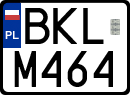 License plates of Poland, Special vehicles and motorcycles