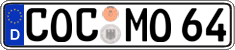 German license plate, Regular plates