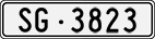 License plate of Switzerland, Cars