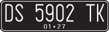 License plate of Indonesia, Regular plates