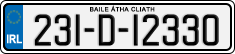 License plate of Ireland, Regular plates