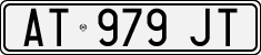 License plate of Italy, Cars (1994 year series)