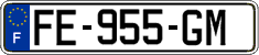French license plate, SIV (ordinary)