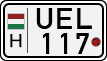 license plates of Hungary, Motorcycles (1990)