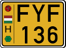 license plates of Hungary, Commercial vehicles (1990)