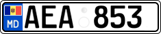 License plate of Moldova, Cars (2015)