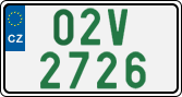 License plate of the Czech Republic, Oldtimers (2001)
