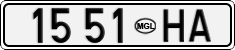 License plate of Mongolia, Trailers