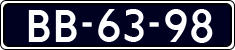 License plate of the Netherlands, Commercial Vehicles (1951-1994 system)