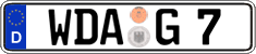 German license plate, Regular plates