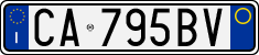License plate of Italy, Cars (1994 year series)