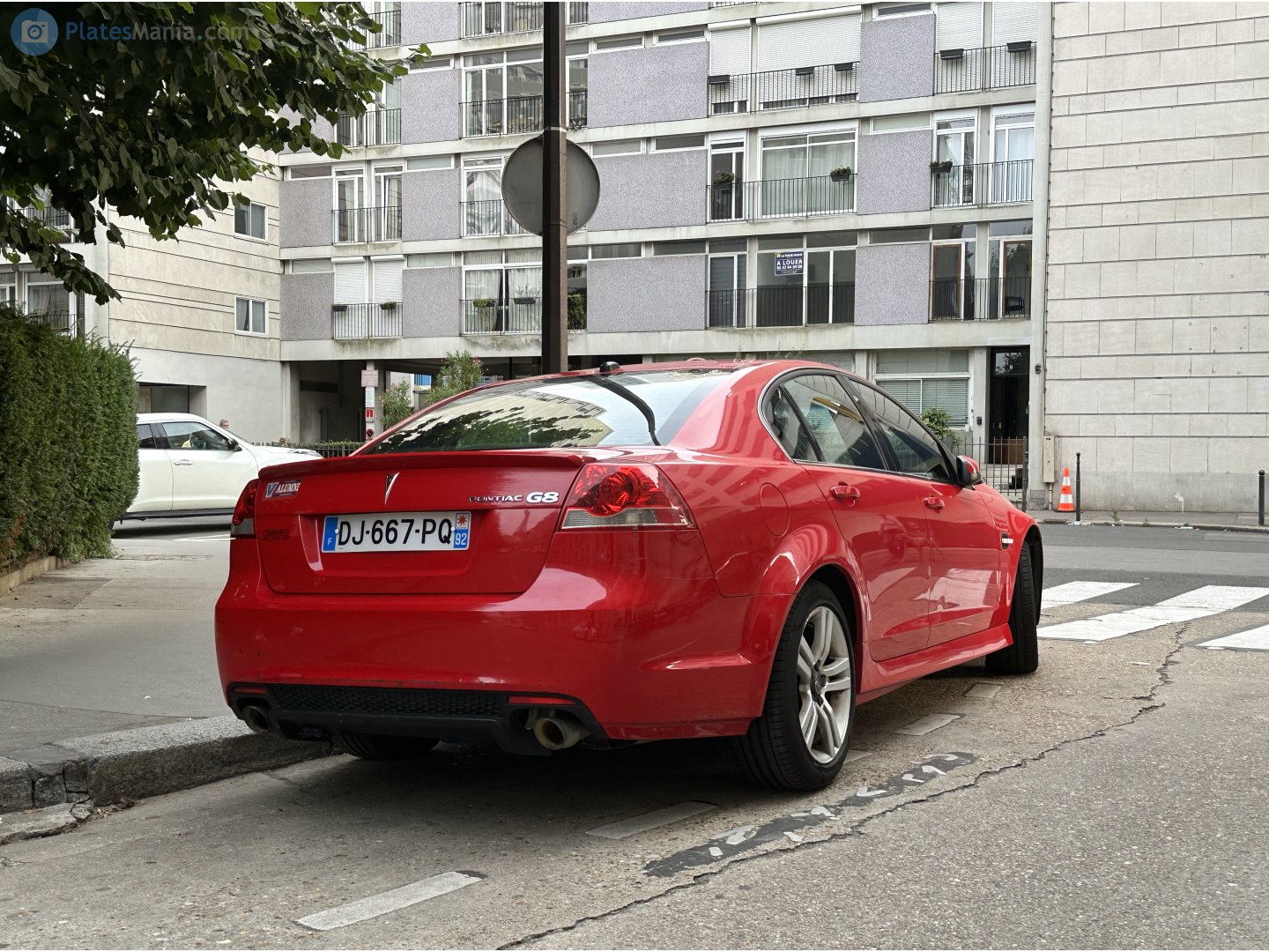 DJ-667-PQ, Pontiac G8 1st gen (GMX557), 2007–2009