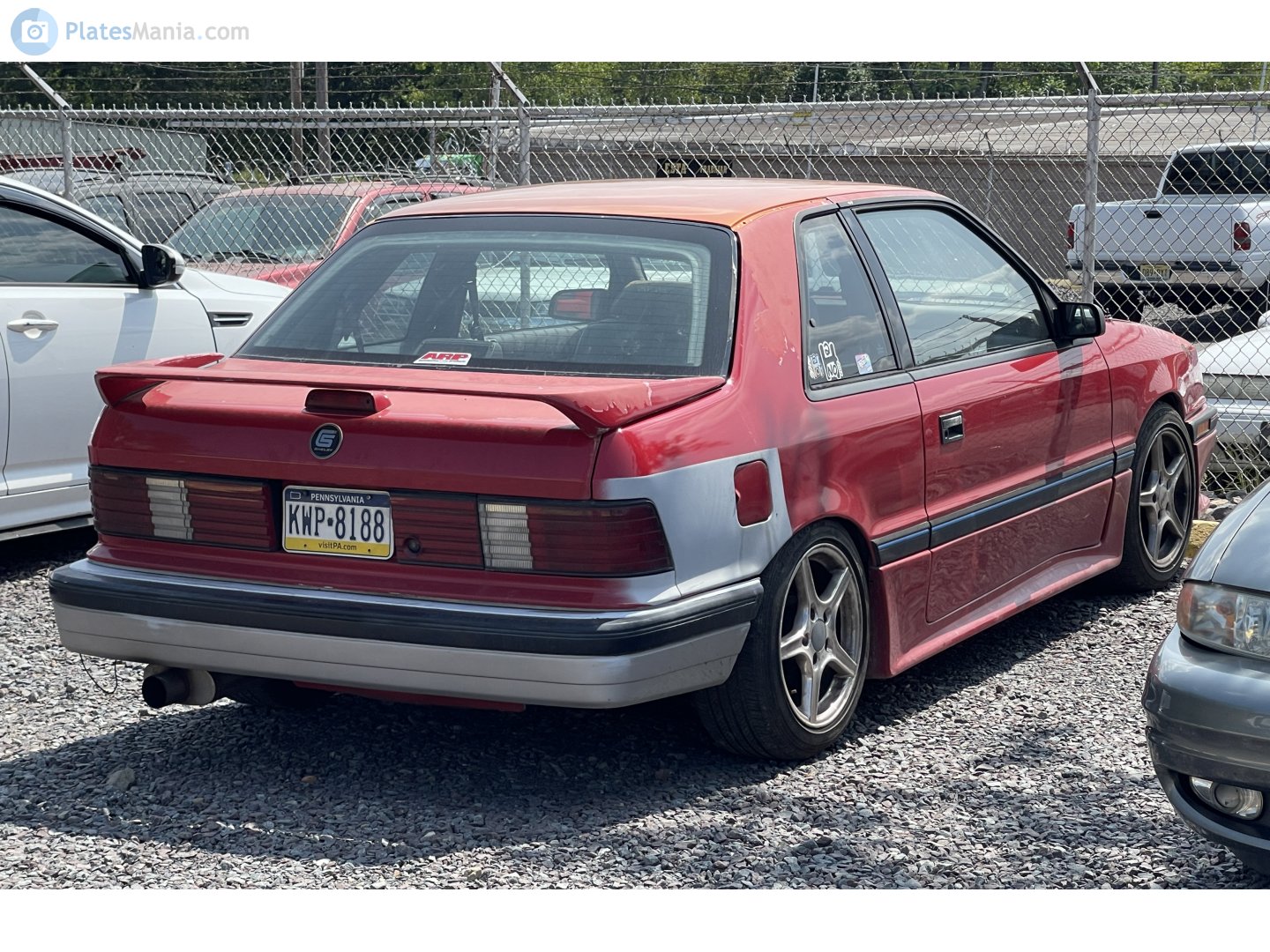 KWP-8188, Dodge Shadow 1st gen 2-door Sedan (24; P-body), facelift, 1988–1994