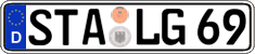German license plate, Regular plates