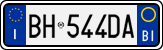 License plate of Italy, Cars (1994 year series)
