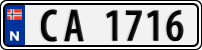 License plate of Norway, Trailers, motorcycles, special vehicles